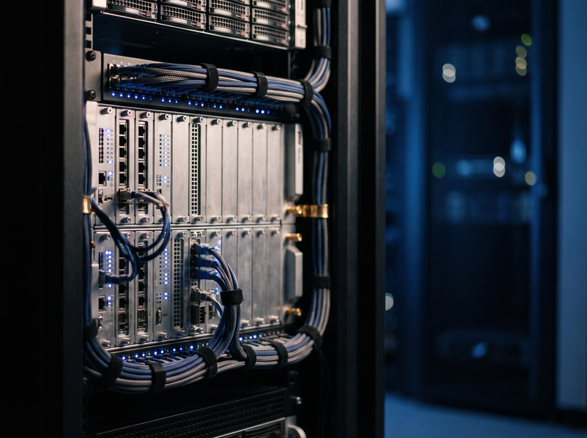 Server-Rack eines IT-Dienstleisters